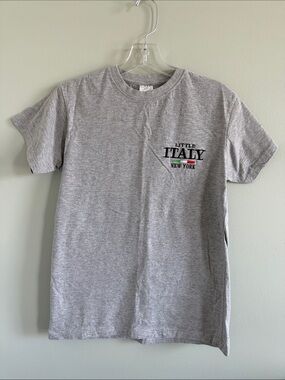 Classic Grey 'Little Italy New York' Short-Sleeve T-Shirt